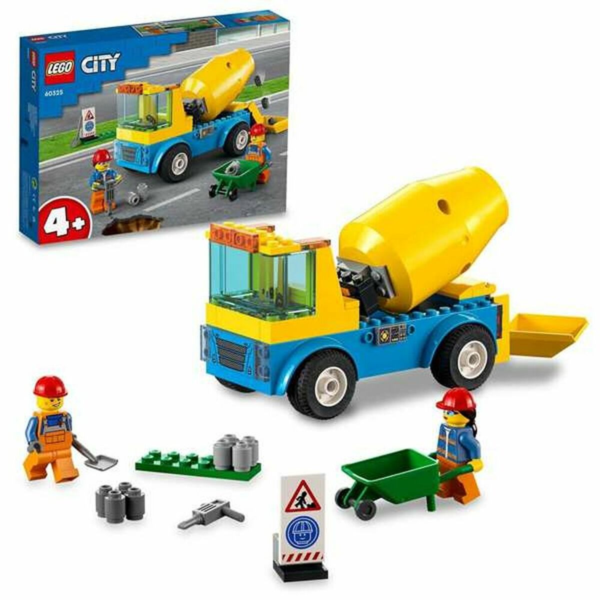 PlaySet Lego 60325 Cement Mixer Truck 60325 (85 ks)