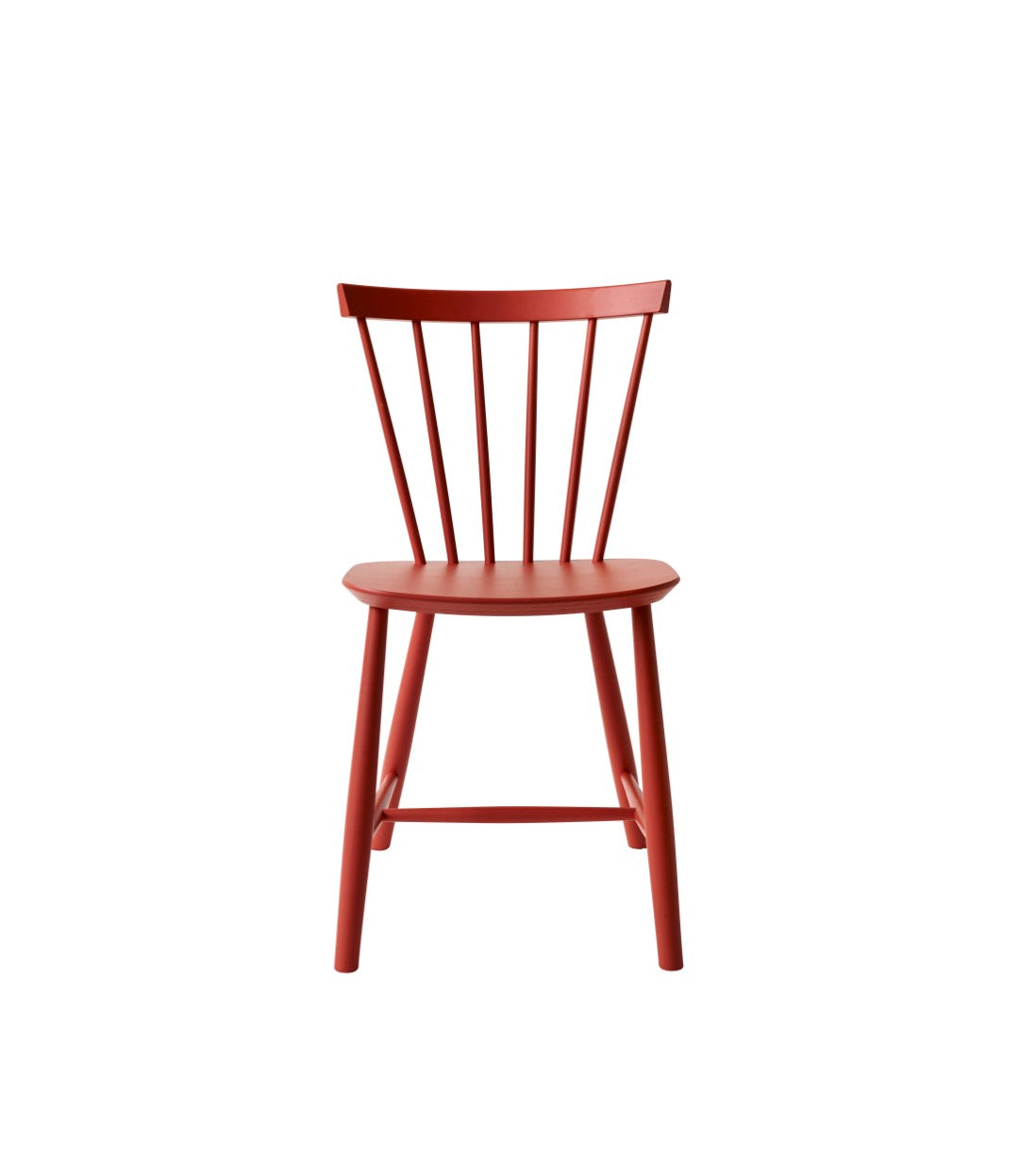 FDB Møbler Poul M. Volther J46 Chair Nordic Swan Ecolabel Beech, Coral Red