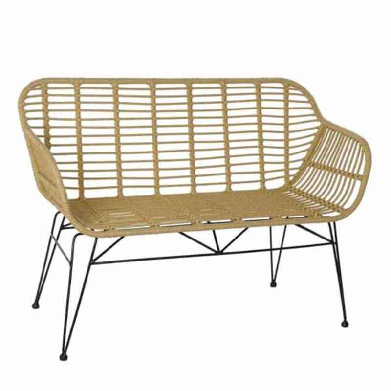 Zahradní pohovka DKD Home Decor Metal Syntetic Rattan Rattan (116 x 55 x