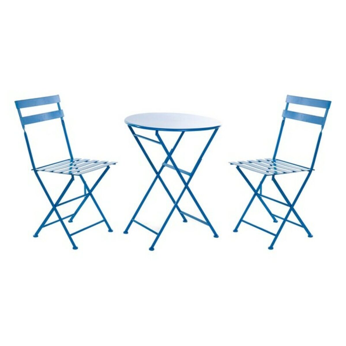 Sada stolu s 2 židlemi DKD Home Decor MB-166634 Blue 80 cm 60 x 60 x