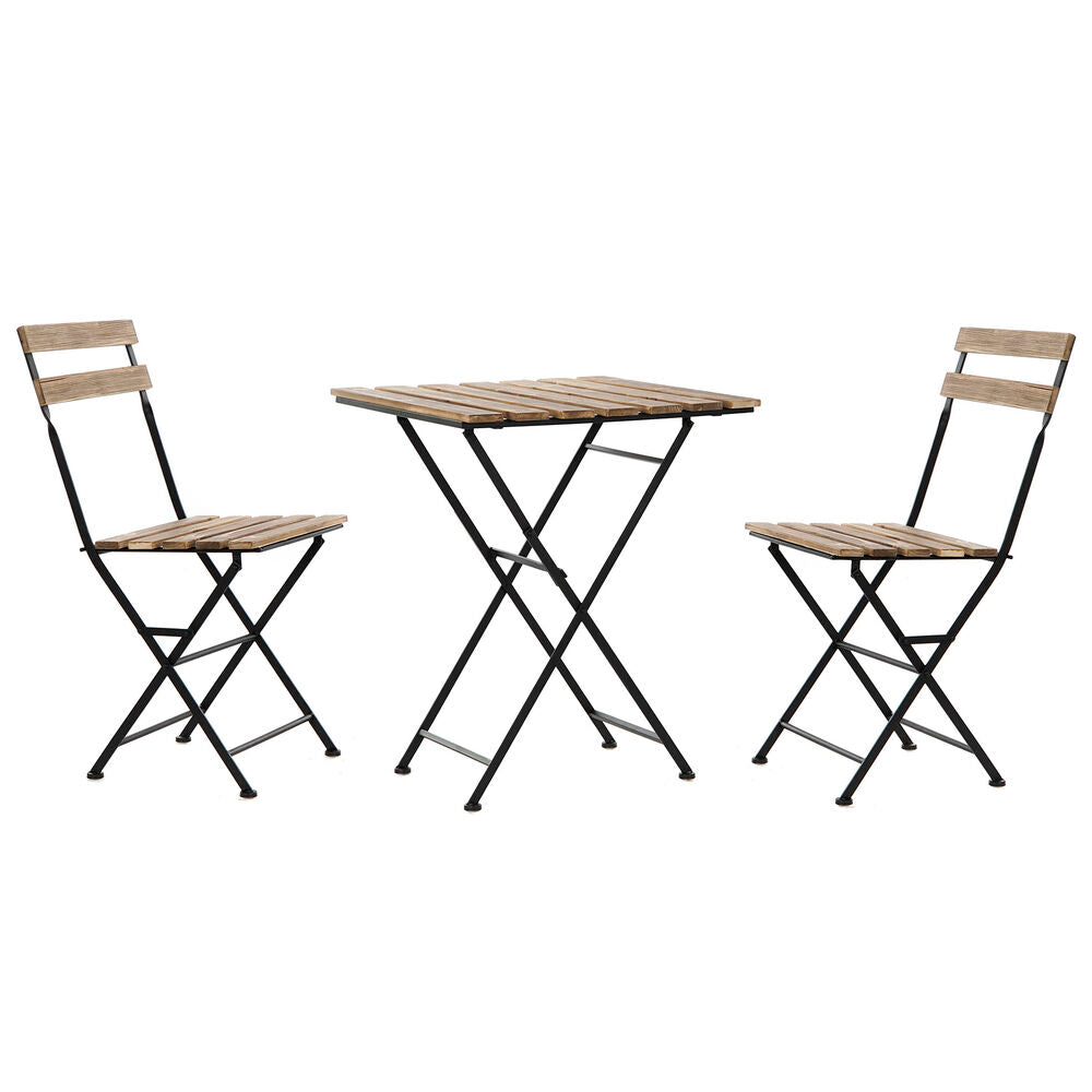 Sada stolu se židlemi DKD Home Decor 60 x 60 x 74 cm (3 ks)