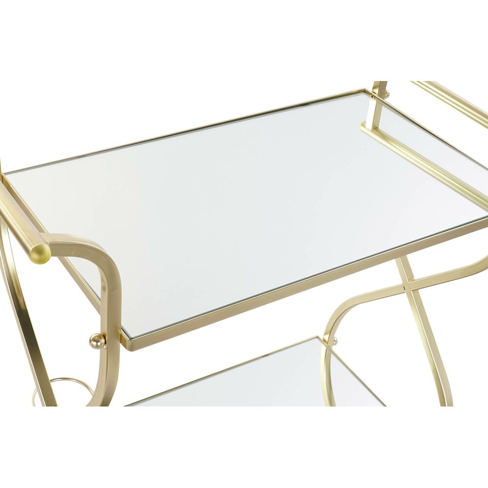 Serving Trolley DKD Home Decor Golden Steel Mirror 70 x 36,5 x 83 cm