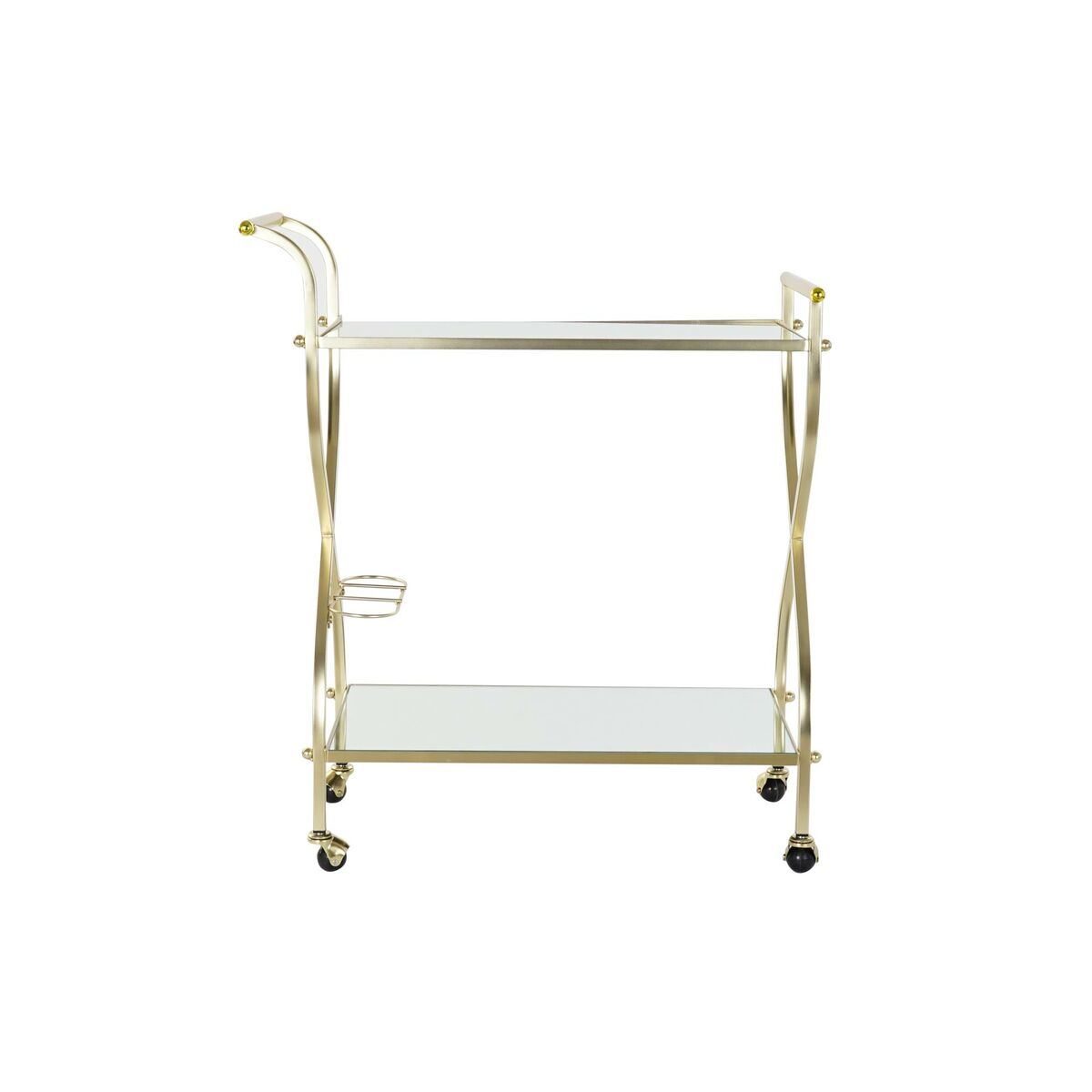 Serving Trolley DKD Home Decor Golden Steel Mirror 70 x 36,5 x 83 cm