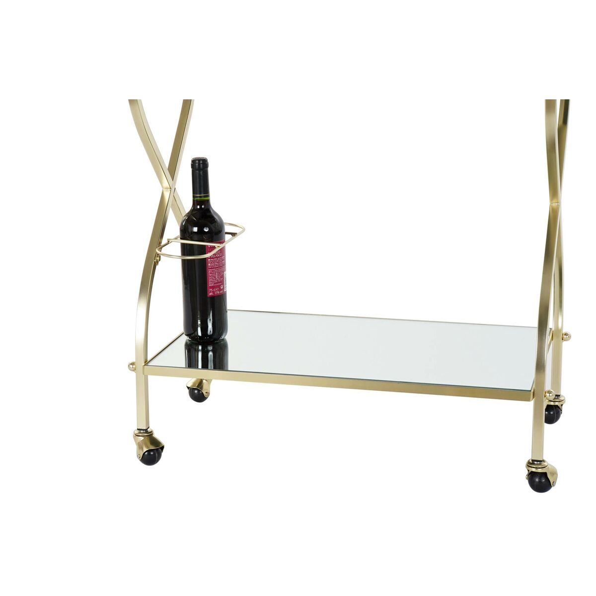 Serving Trolley DKD Home Decor Golden Steel Mirror 70 x 36,5 x 83 cm