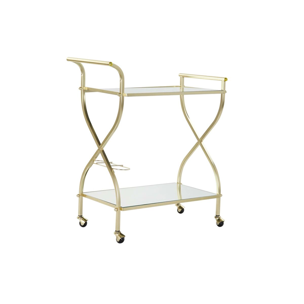 Serving Trolley DKD Home Decor Golden Steel Mirror 70 x 36,5 x 83 cm