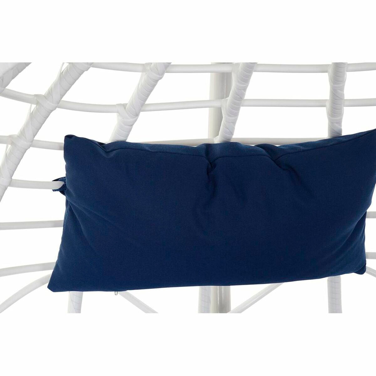 Visící zahradní křeslo DKD Home Decor Navy Blue White Aluminium