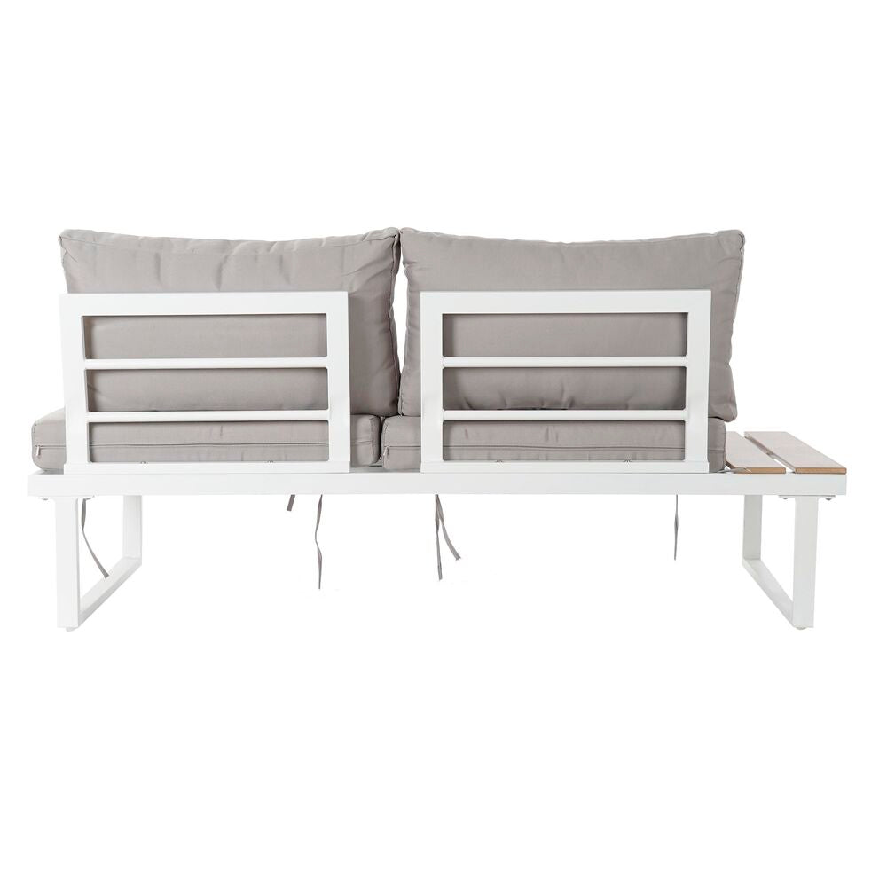 Garden sofa DKD Home Decor Grey Resin Steel 231 x 219 x 74 cm 231 x