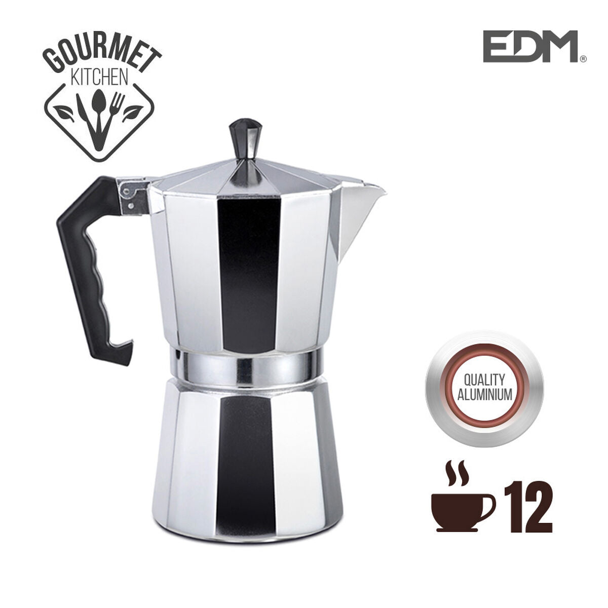 Kávovar EDM vícebarevný hliník (tvůrce kávy)