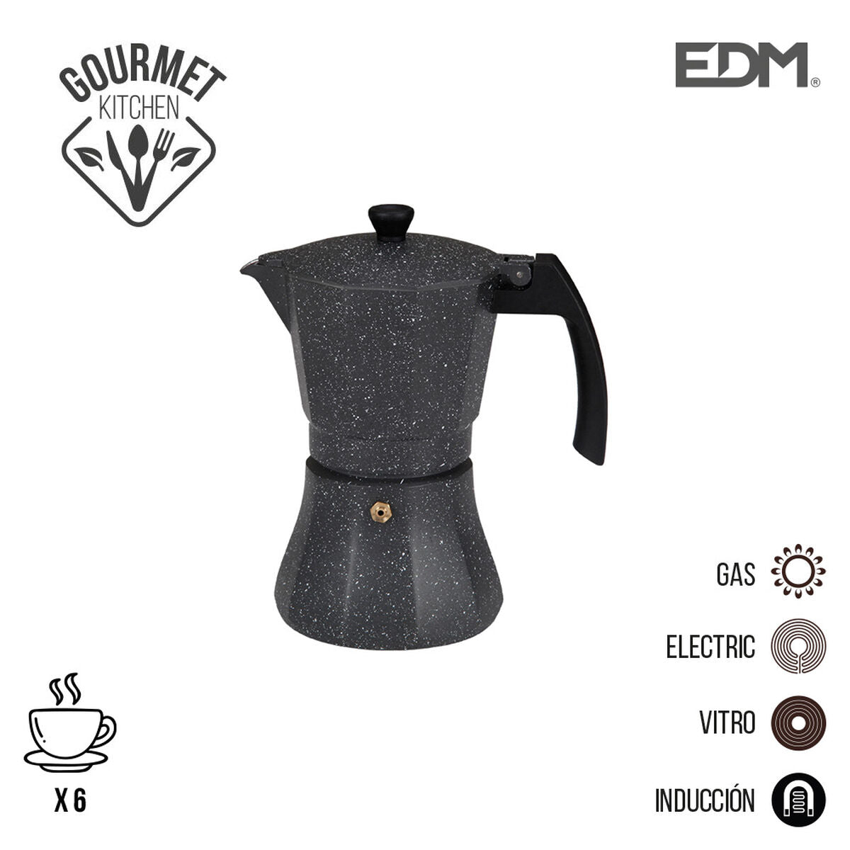 Kávovar EDM Černý hliník (tvůrce kávy)