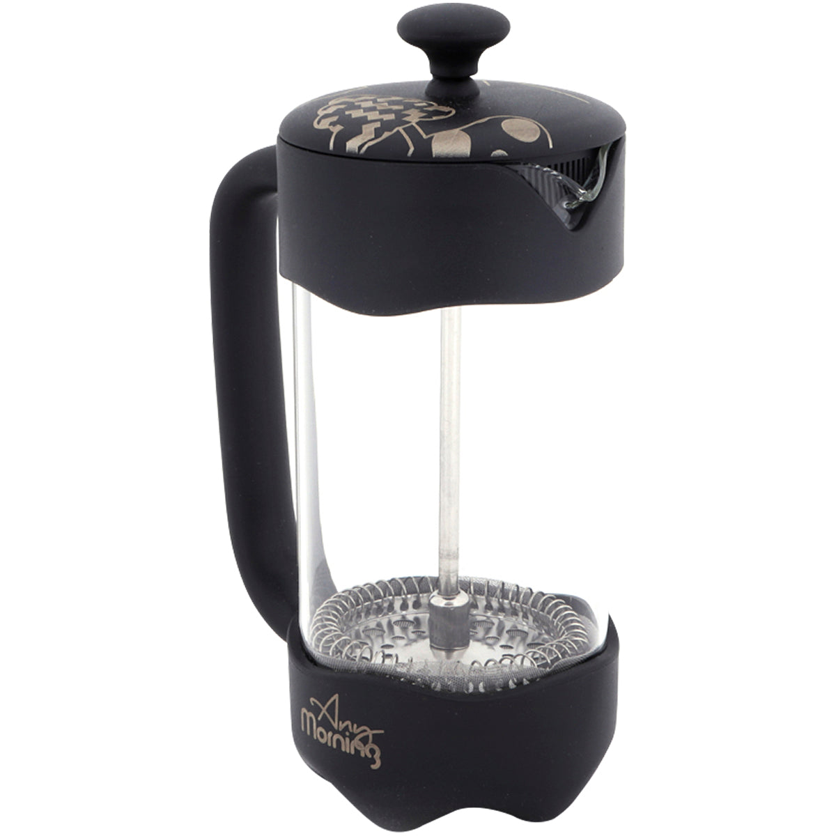 Any Morning FY92 French Press Kaffeebereiter, 350 Ml, Schwarz