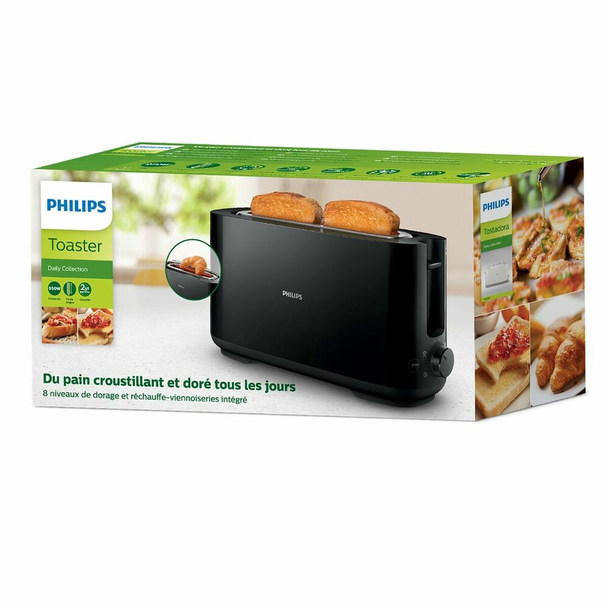 Toužící Philips Tostadora HD2590/90 950 W