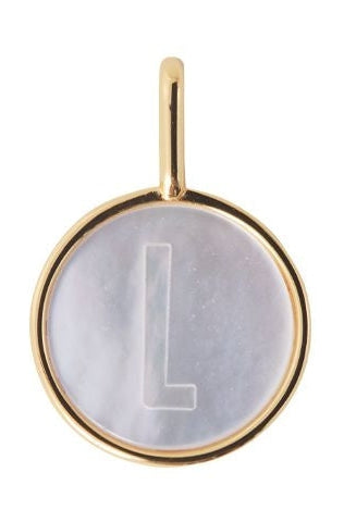 Design Letters Pearl Letter Charm, L