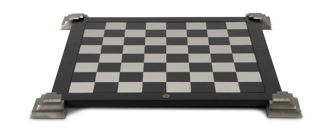 Autentické modely 2 stranací herní deska pro šachy a dáma, černá