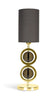 Autentické modely Art Deco Circle Lamp Circular Double, Gold