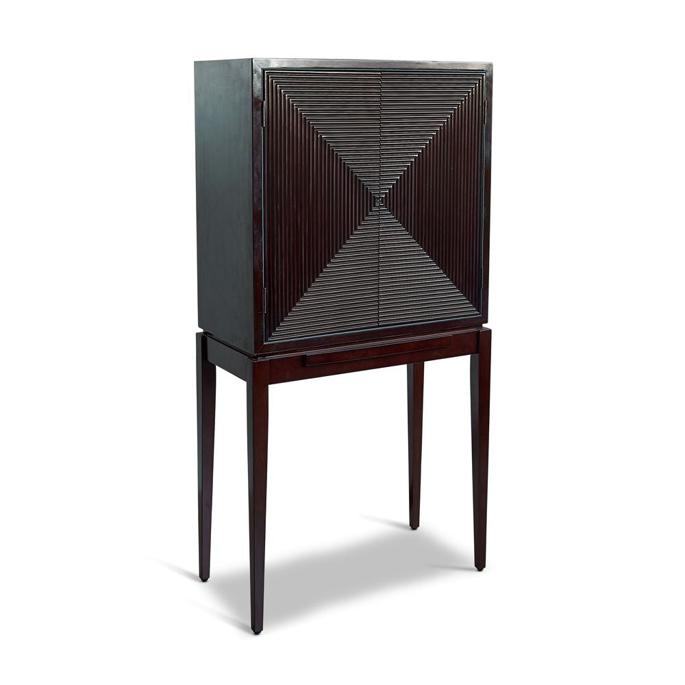 Autentické modely Art Deco Spirits Cabinet LX H 75x150 cm, hnědá