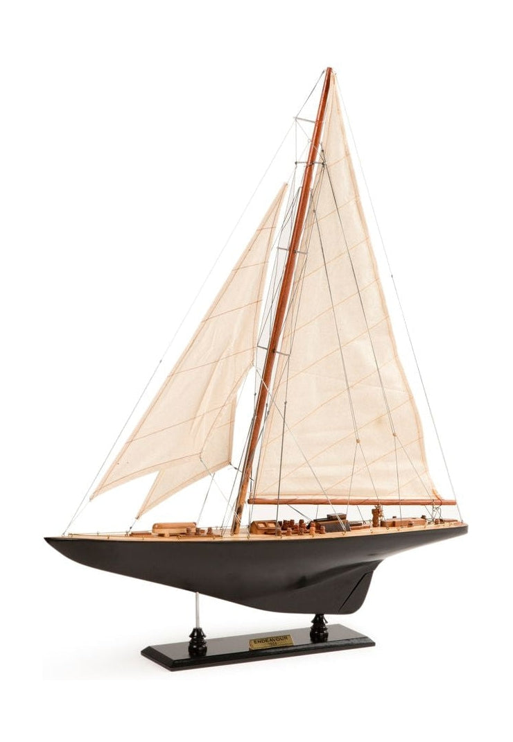 Autentické modely Endeavour L60 Pailing Ship Model, černá/bílá