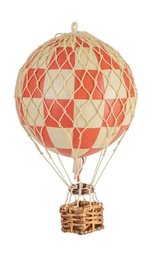 Autentické modely vznášející se model balónu obloha, kontrolu červené, Ø 8,5 cm