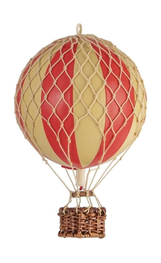 Autentické modely vznášející se model balónu obloha, červená dvojitá, Ø 8,5 cm