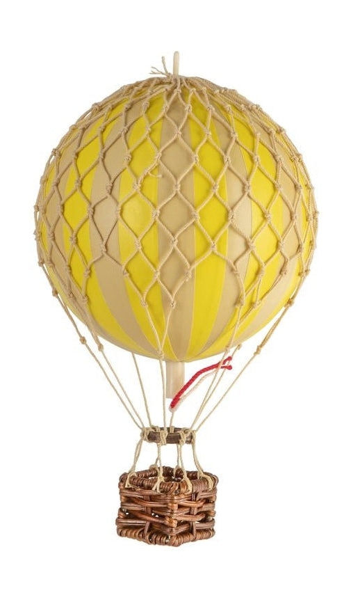 Autentické modely vznášející se model balónu obloha, pravá žlutá, Ø 8,5 cm