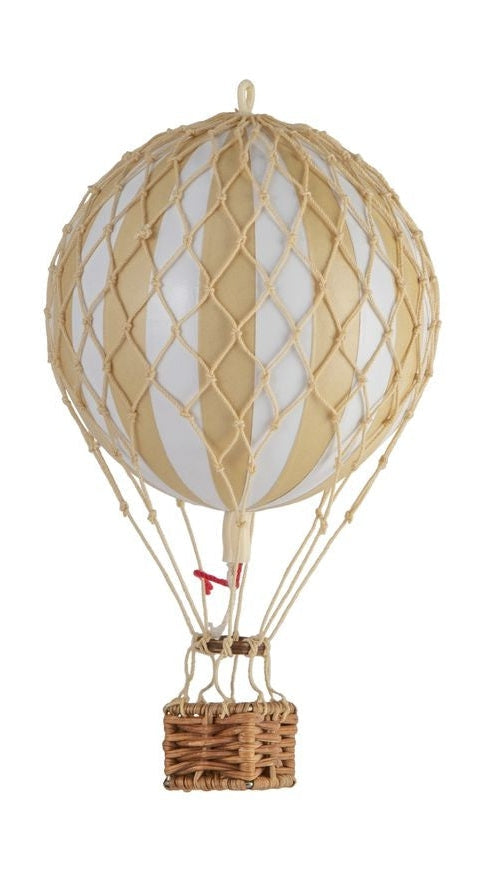 Autentické modely plovoucí model balónu obloha, bílá/slonovina, Ø 8,5 cm