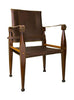 Autentické modely Safari židle s koženým sedadlem