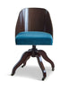 Autentické modely stolní židle miska ve tvaru opěradla, modrá