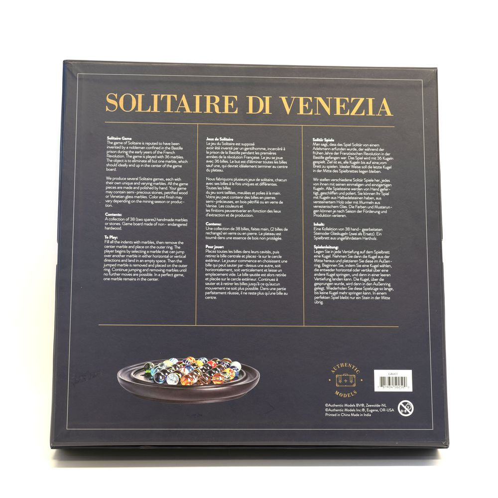 Autentické modely solitaire di Venezia Game 25 mm skleněné koule