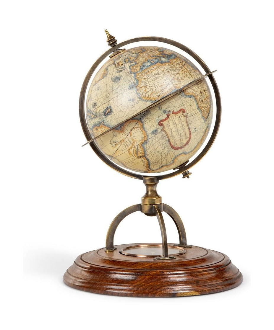 Autentické modely pozemské glóbus s kompasem