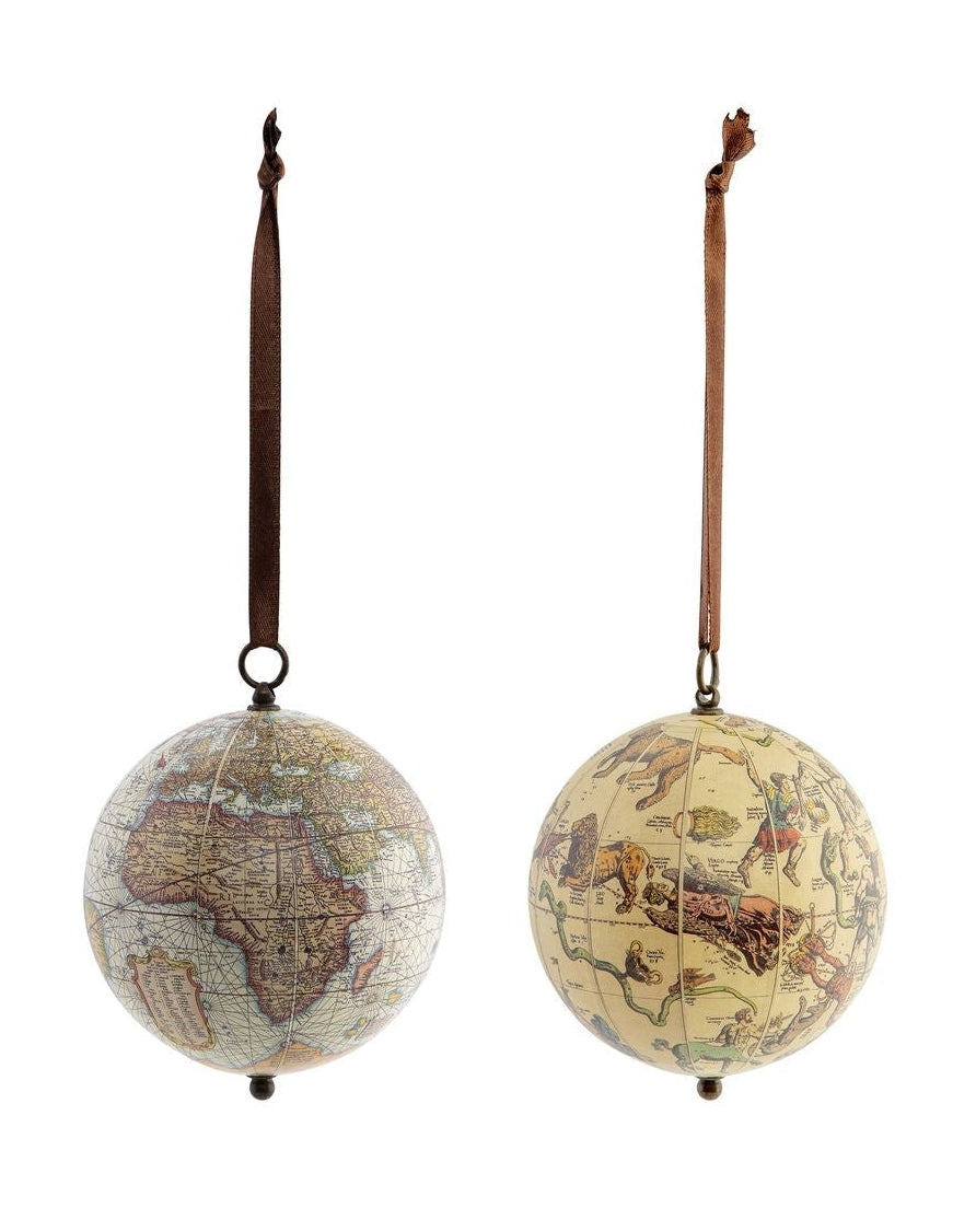 Authentic Models The Earth & The Heavens Globe Set Of 2
