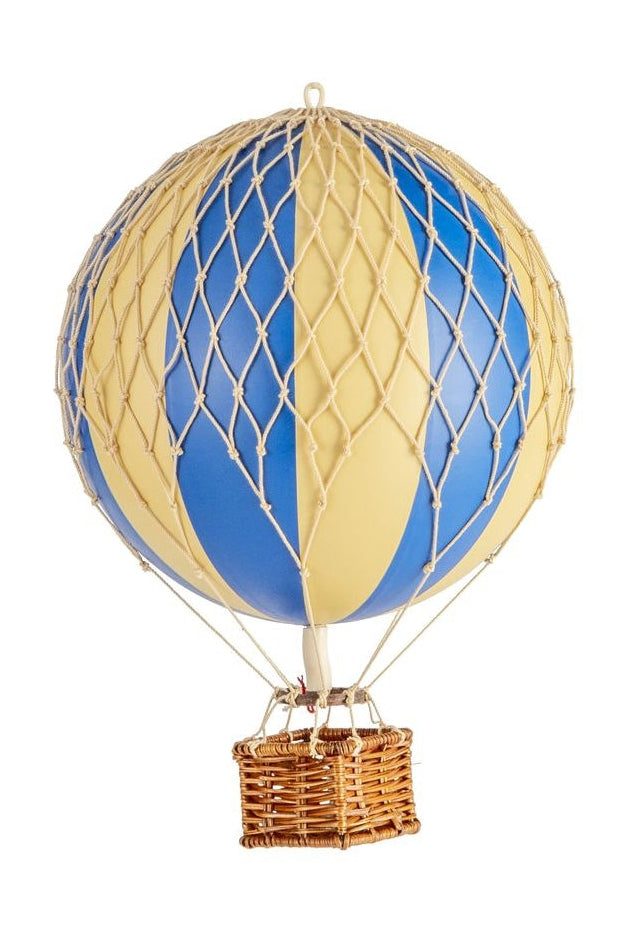 Autentické modely cestují s lehkým balónem, modrý double, Ø 18 cm