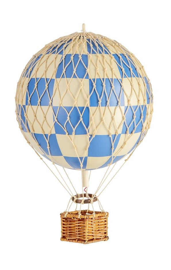 Autentické modely cestují s lehkým balónem, zkontrolujte modrou, Ø 18 cm