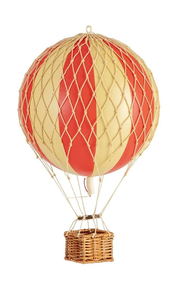 Autentické modely cestují s lehkým balónem, červená dvojitá, Ø 18 cm