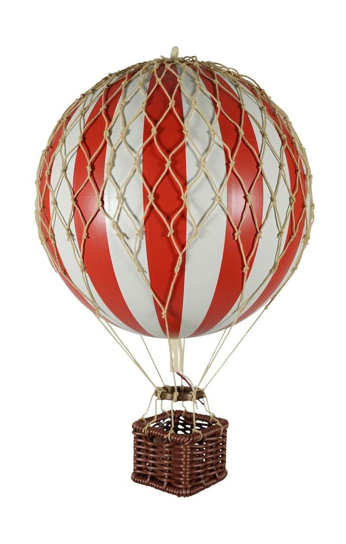 Autentické modely cestují s lehkým balónem, červená/bílá, Ø 18 cm