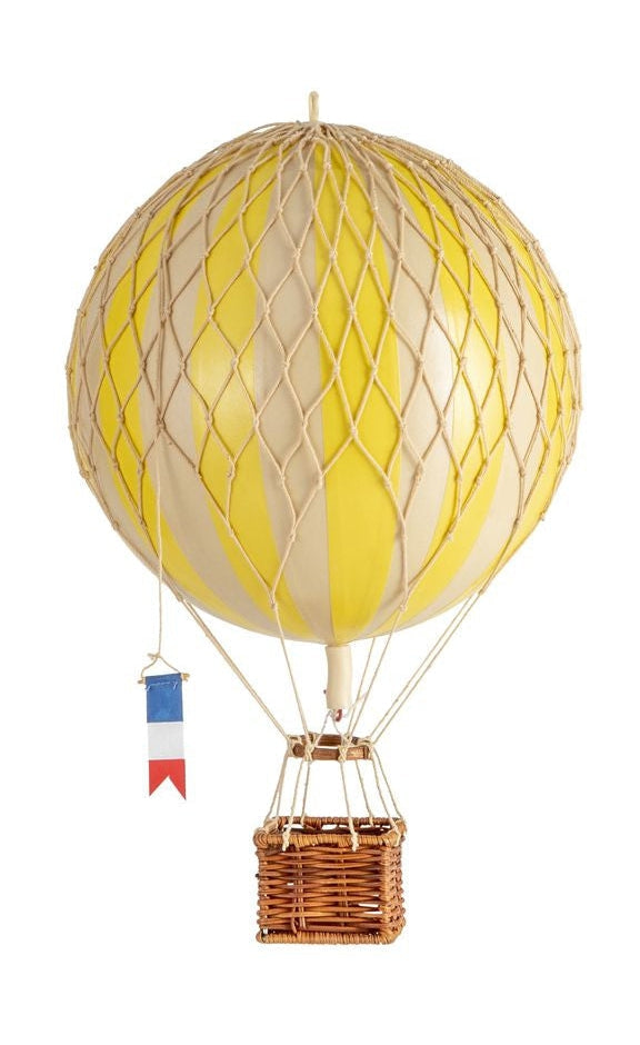 Autentické modely cestují s lehkým balónem, skutečnou žlutou, Ø 18 cm