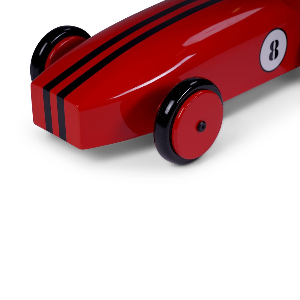 Autentické modely Modelauto Wood Car, červená