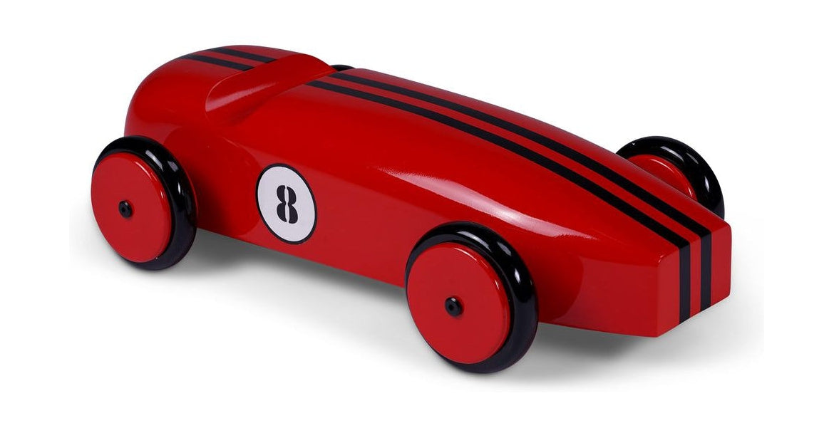 Autentické modely Modelauto Wood Car, červená