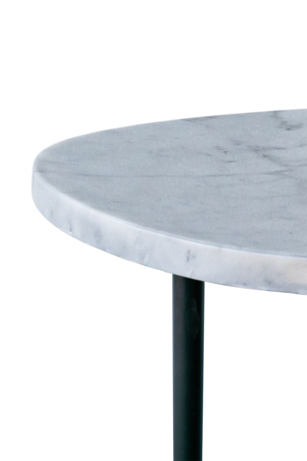 Konferenční stolek Metro Hansen Hansen Ø 65 cm, bílý mramor Carrara