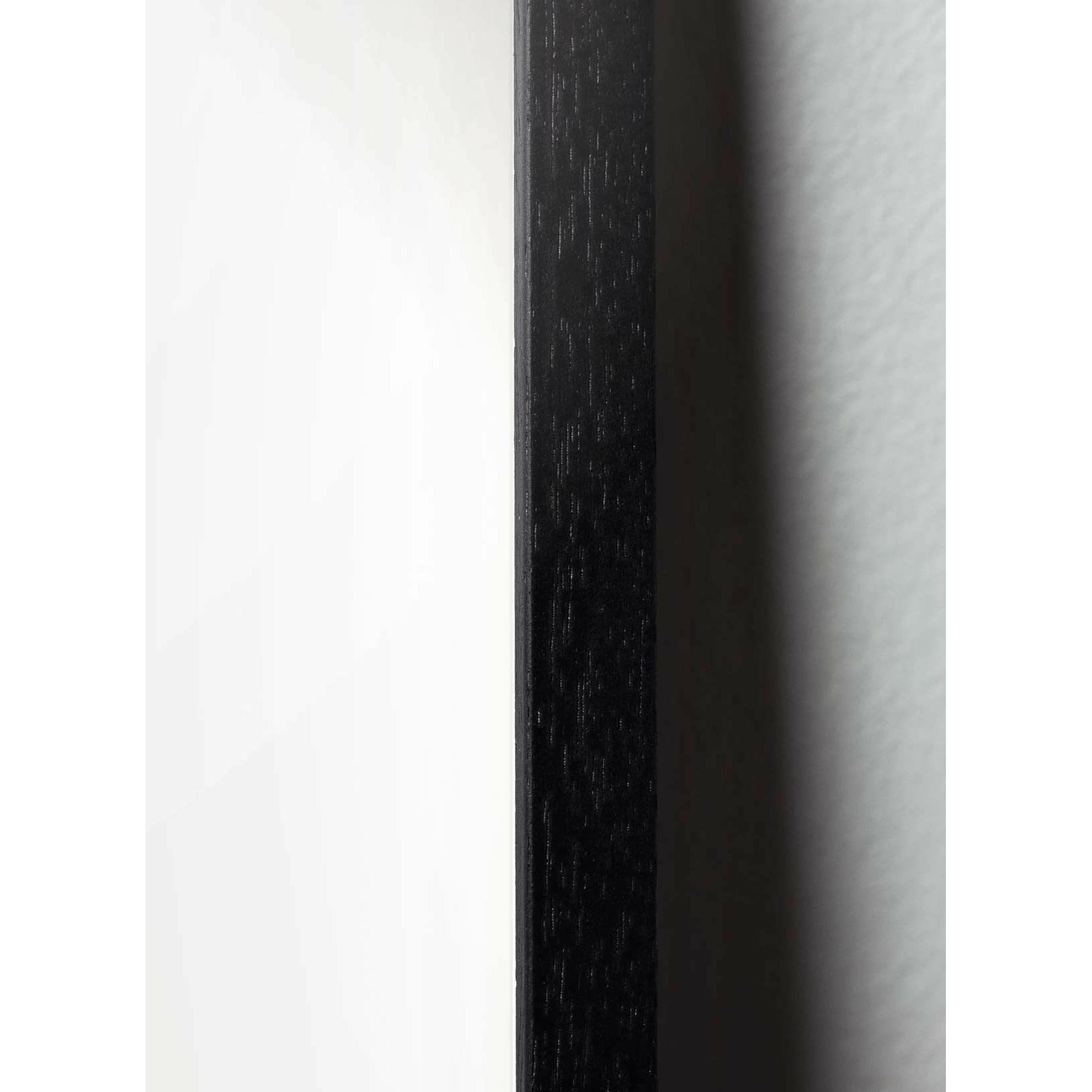 Plakát ikon designu mozků, rám vyrobený z černého lakovaného dřeva 50x70 cm, šedá
