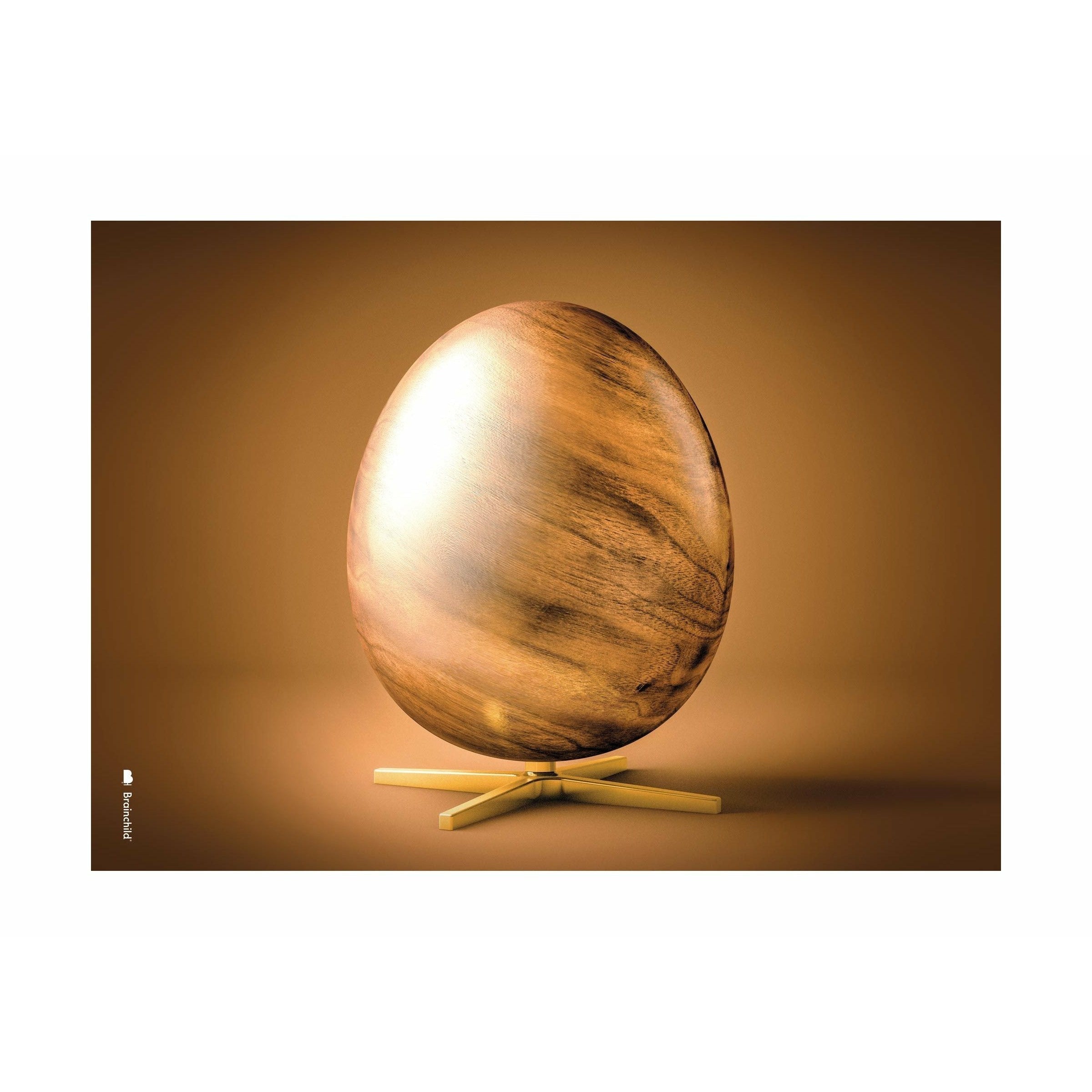 Plakát křížového formátu vajec bez rámu 70 x100 cm, hnědý