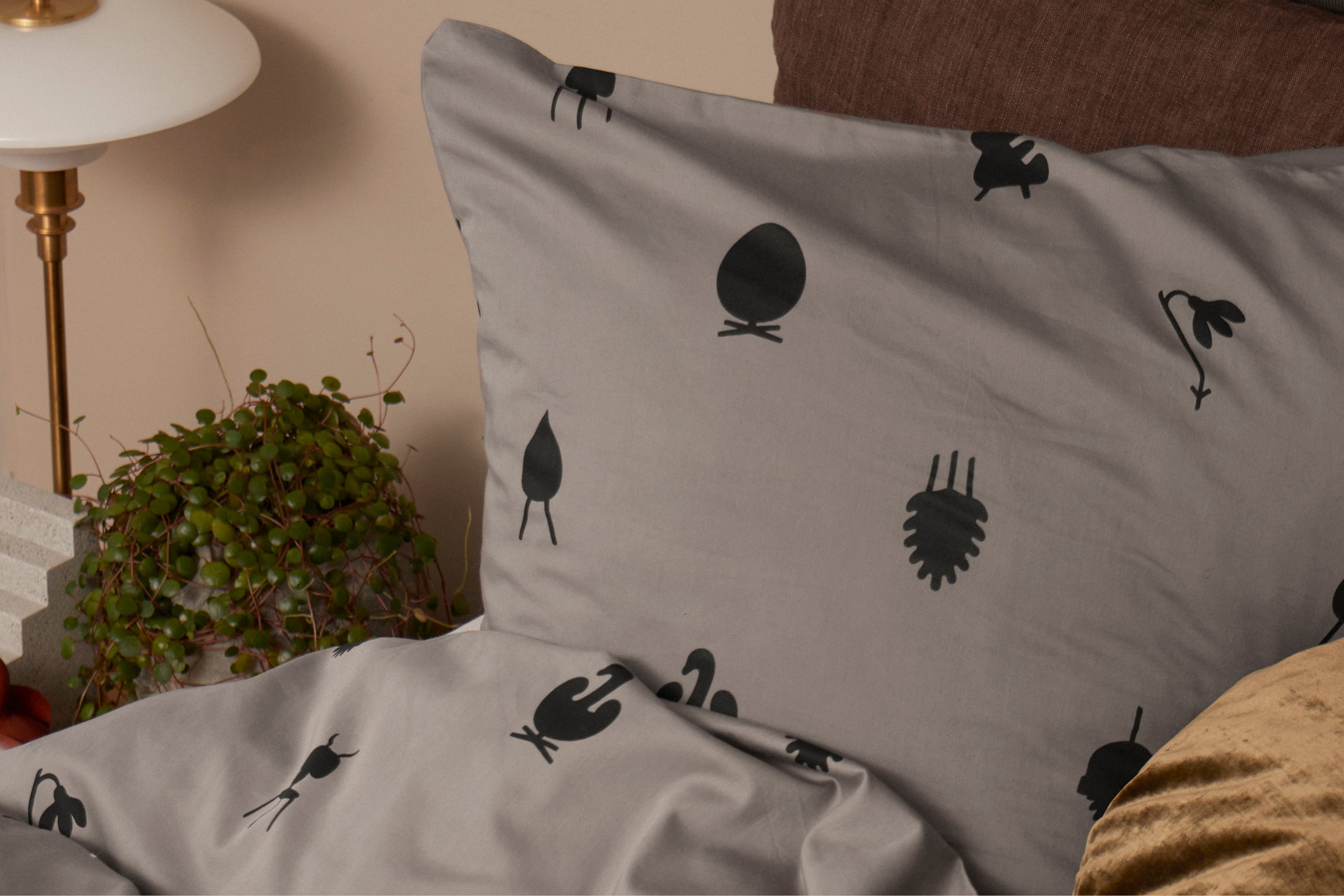 Ikony designu povlečení Brainchild Bed Linen 140x200 cm, Taupe