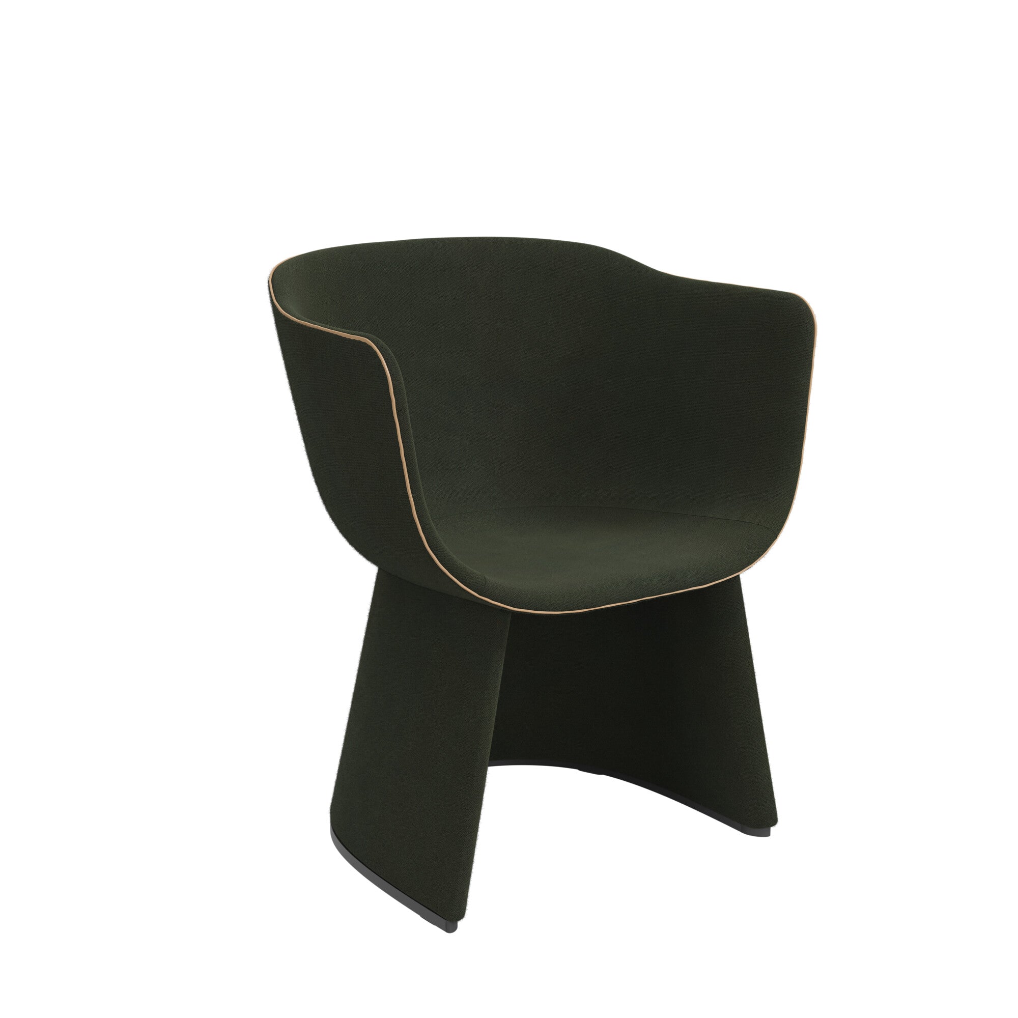 Fritz Hansen Monolit CM231 Lounge Chair, Moss Green/Moss Green