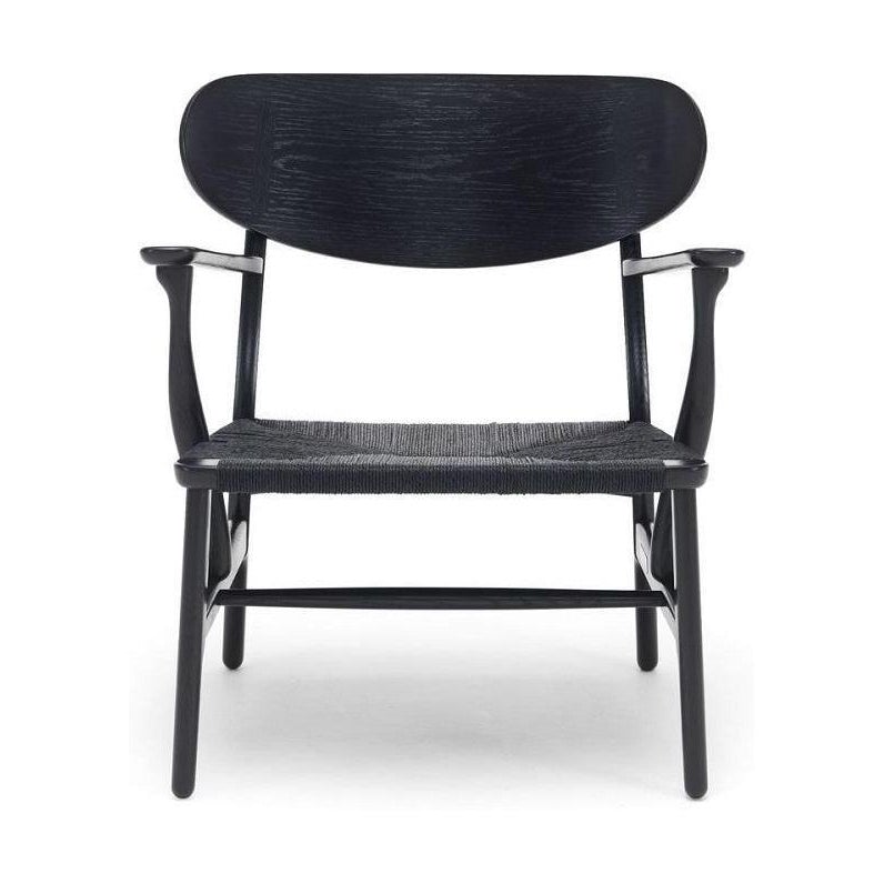 Karla Hansen CH22 Lounge Chair, Black Oak/Black