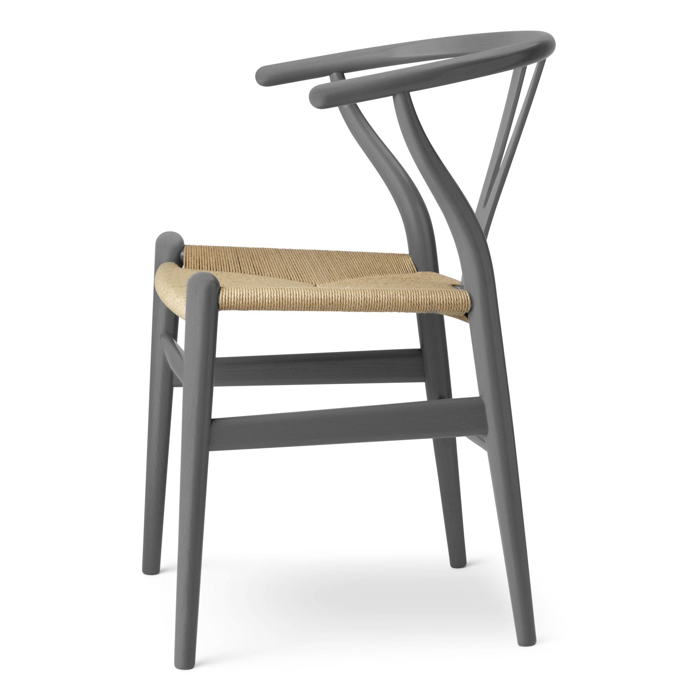 Karla Hansen CH24 židle pro židle, břidlice/přírodní šňůra