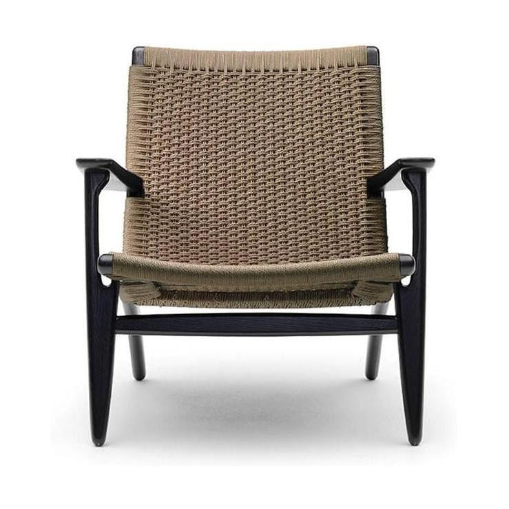 Lounge Chair Carl Hansen CH25, černý dub/přirozený