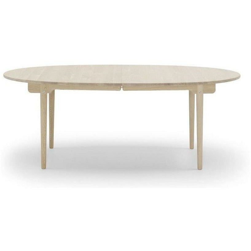 Jídelní stůl Carl Hansen CH338 vč. 2 další desky, bílý naolejovaný dub
