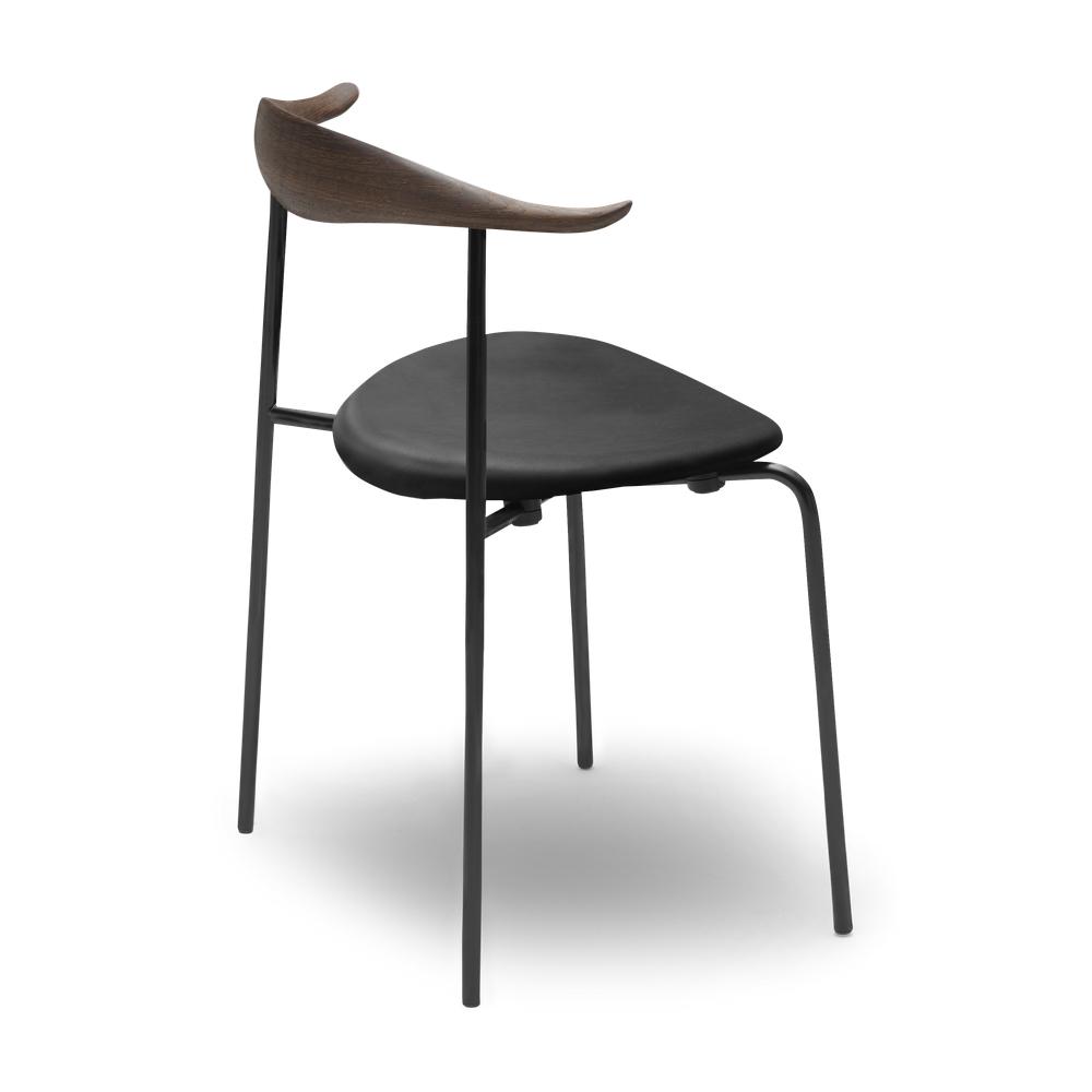 Karla Hansen CH88 P židle, uzená dub/černá kůže