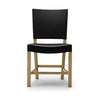Carl Hansen KK39490 Malá červená židle, dubová mýdla/černá kůže
