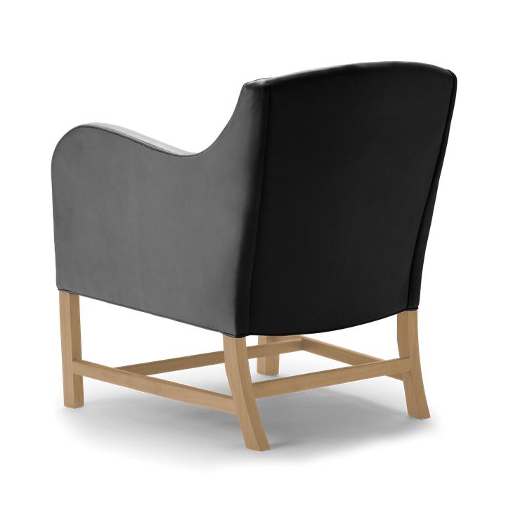 Carl Hansen Kk43960 Mix Lounge Chair, Oiled Oak/Black Leather