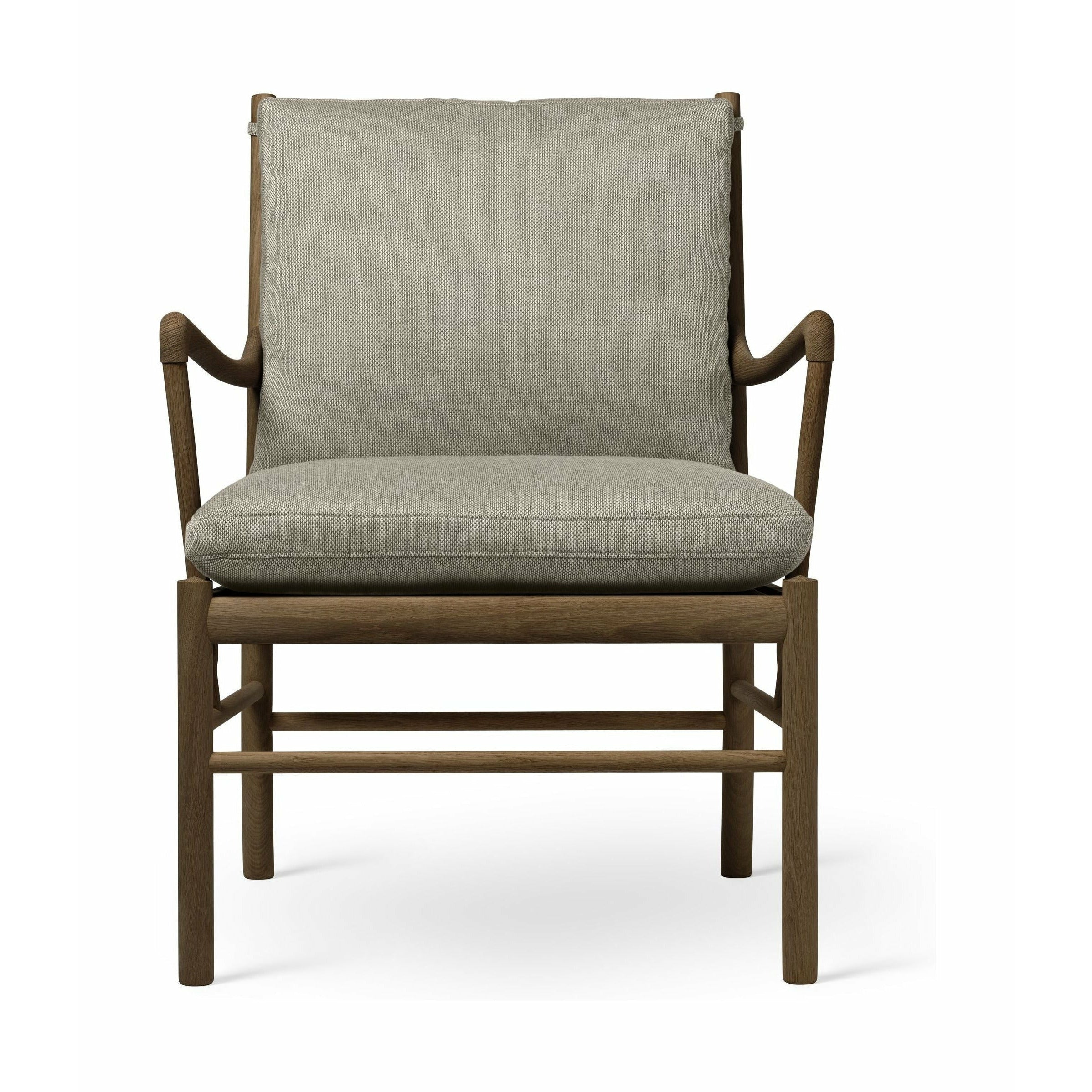 Carl Hansen OW149 Koloniální židle dubový kouřový barevný olej, Re Wool 0218