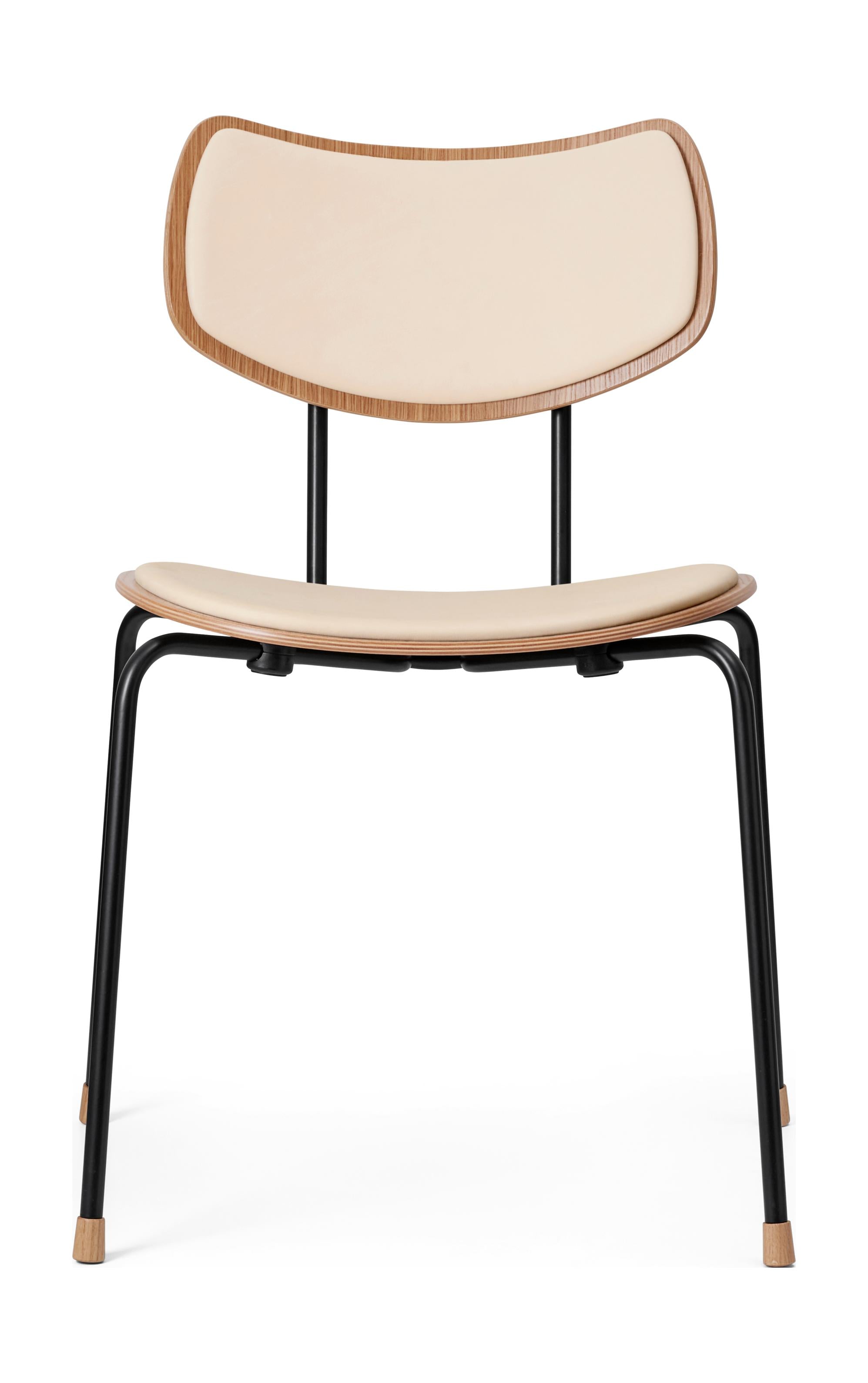 Židle Carl Hansen VLA26P VEGA, dubový kouřový olej/kožená sif 90